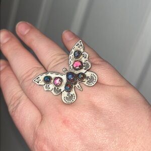 Dahlia butterfly ring